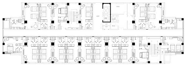 酒店客房規(guī)劃方案、酒店平面布局設(shè)計、方案規(guī)劃圖